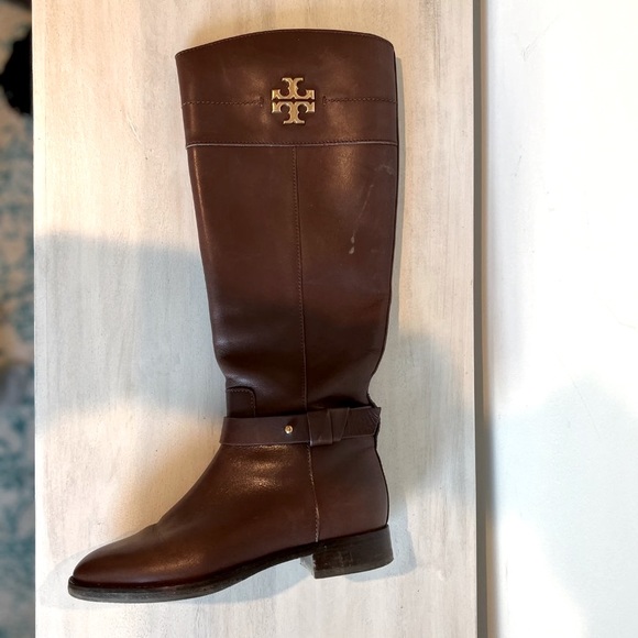 Tory Burch Leather Knee High Riding Boots - Picture 3 of 4